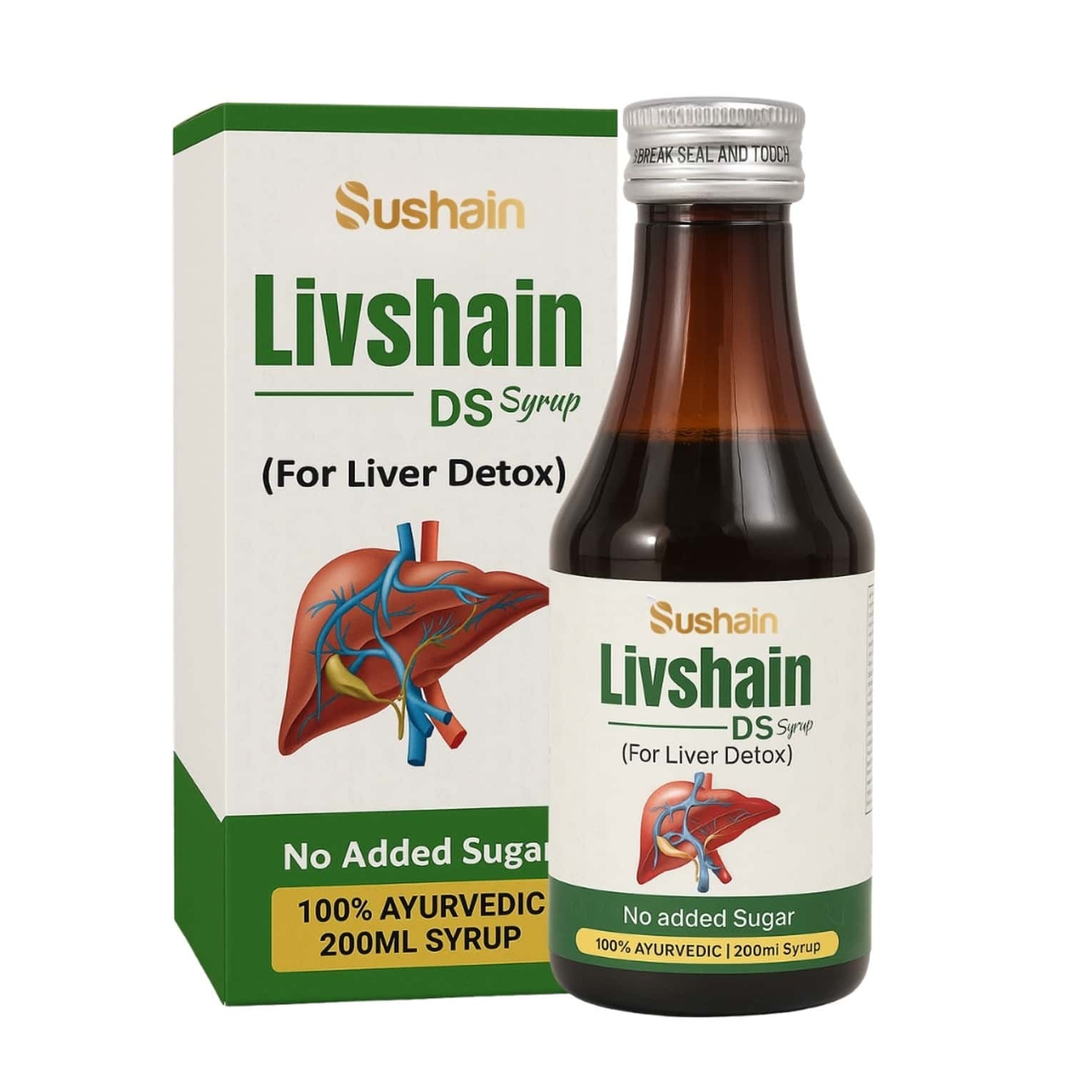 Sushain Livshain Ds Syrup For Liver Detox Bottle Of 200 Ml