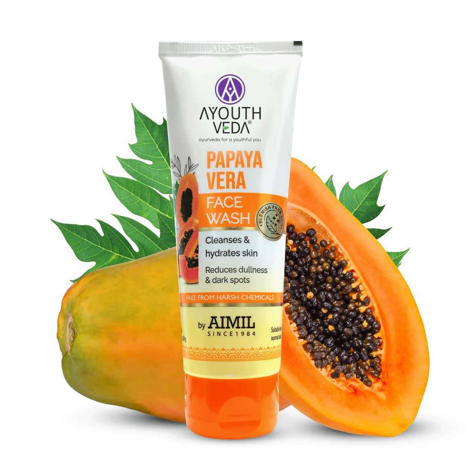 Ayouthveda Papaya Vera Face Wash - 100ml