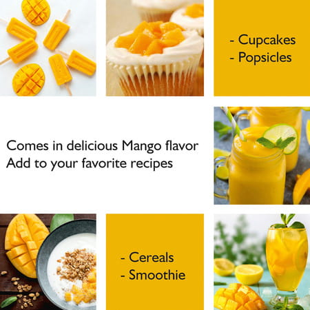 Onelife Hydrolyzed Marine Collagen Mango - 250gm