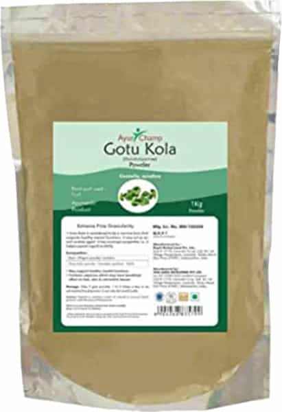 Ayur Champ - Pack Of 2 -Gotu Kola Powder (Centella Asiatica Powder) - 1 Kg