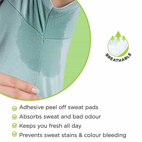 Pee Safe Disposable Underarm Sweat Pads Straight & Folded Combo|Unisex|Pack Of 14 Pairs ( 28 Units)