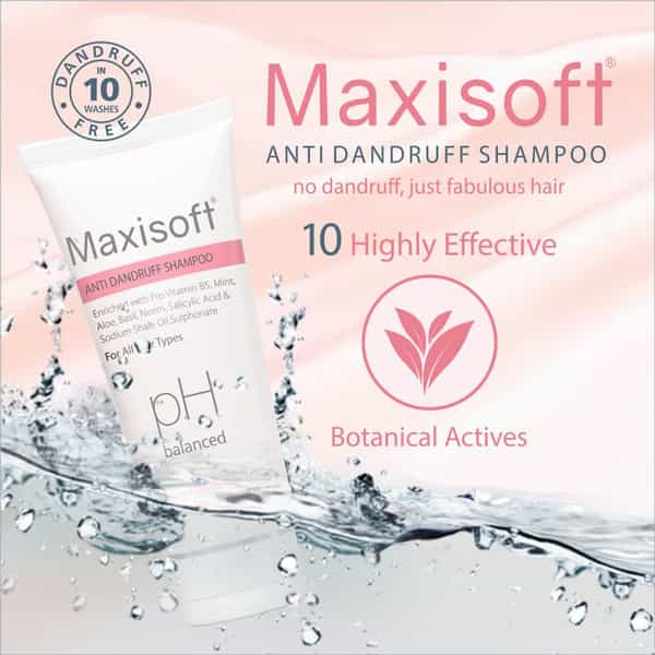 Maxisoft Anti-Dandruff | Ph Balanced | Shampoo | Tube | 100 Ml | Pack Of 2