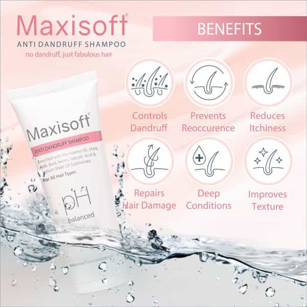 Maxisoft Anti-Dandruff | Ph Balanced | Shampoo | Tube | 100 Ml | Pack Of 2