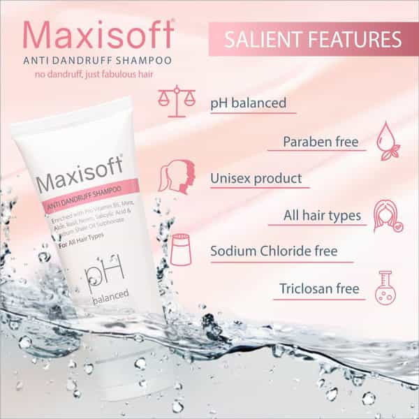 Maxisoft Anti-Dandruff | Ph Balanced | Shampoo | Tube | 100 Ml | Pack Of 2