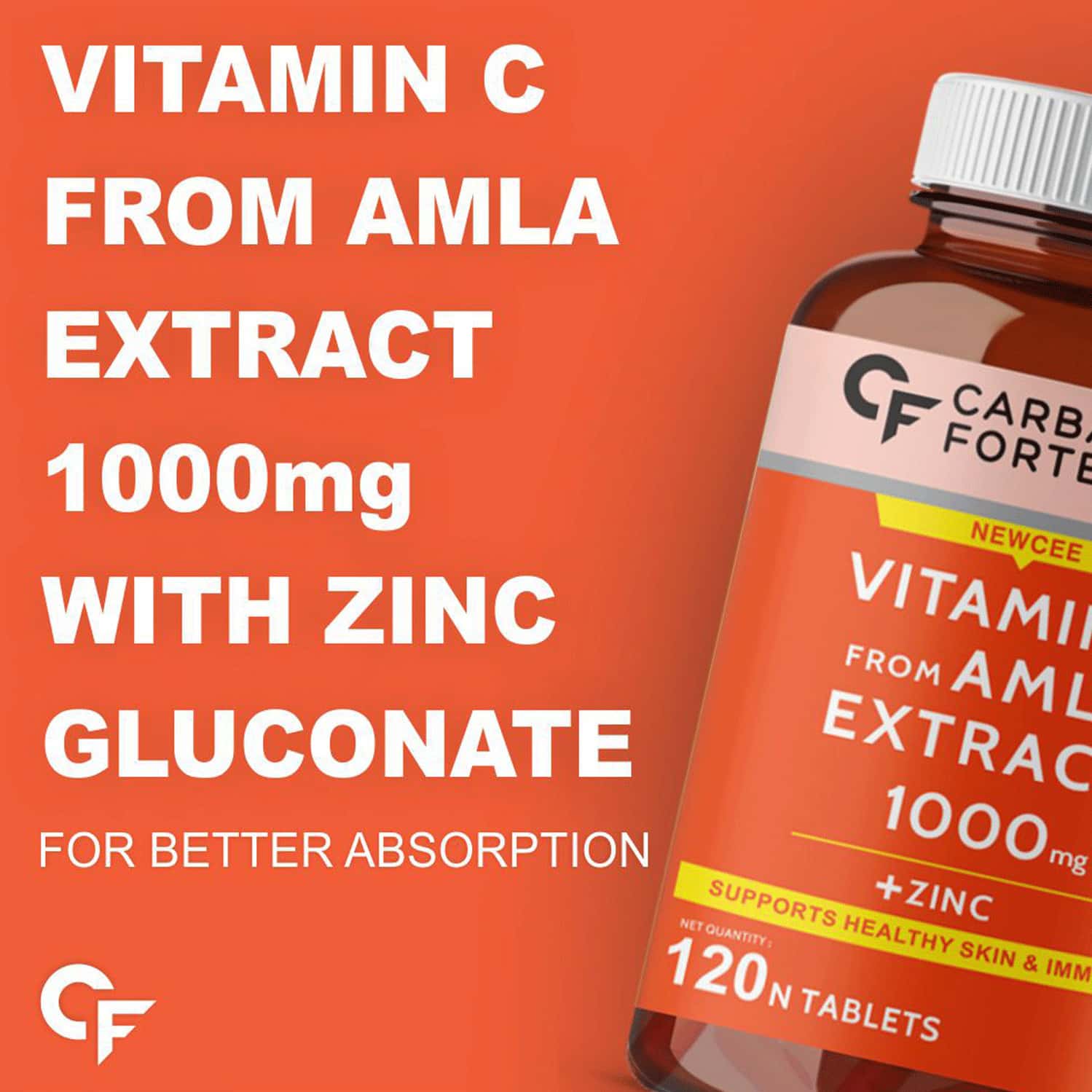 Buy CARBAMIDE FORTE NATURAL VITAMIN C AMLA EXTRACT WITH ZINC120