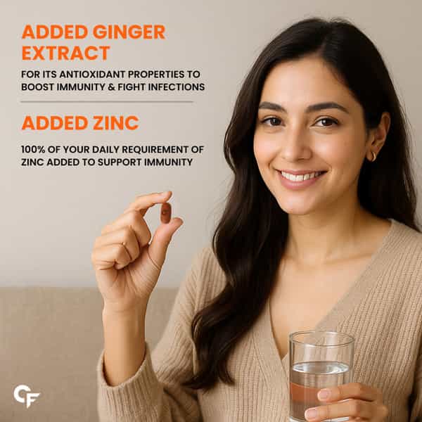 Carbamide Forte Natural Vitamin C Amla Extract With Zinc-120 Tablets