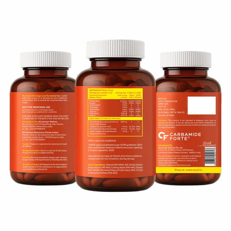 Carbamide Forte Natural Vitamin C Amla Extract With Zinc-120 Tablets