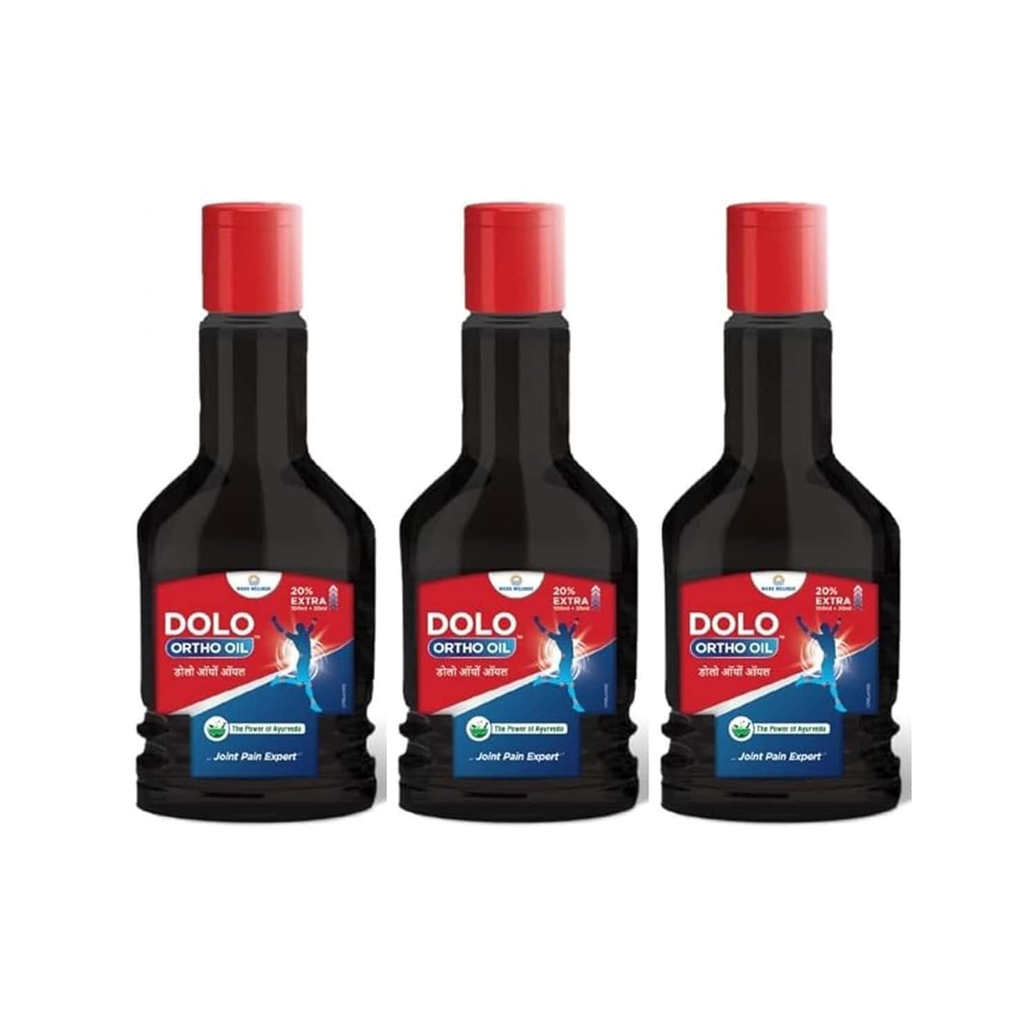 Dolo Ortho Oil - Joint And Muscle Pain Solution - 120ml | Arthritis Relief | Pack Of 3