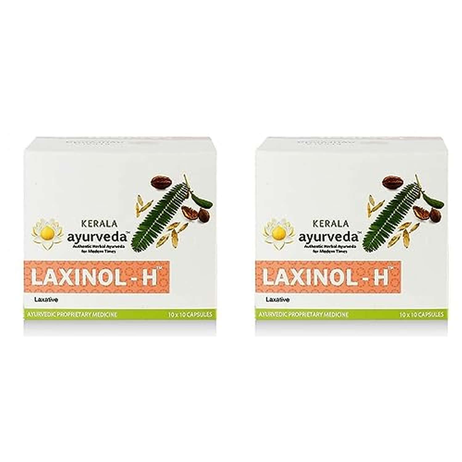 Kerala Ayurveda Laxinol-H Capsule 100 Count X Pack Of 2