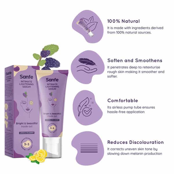 Sanfe Intimate Lightening Serum Kojic Acid - 50G