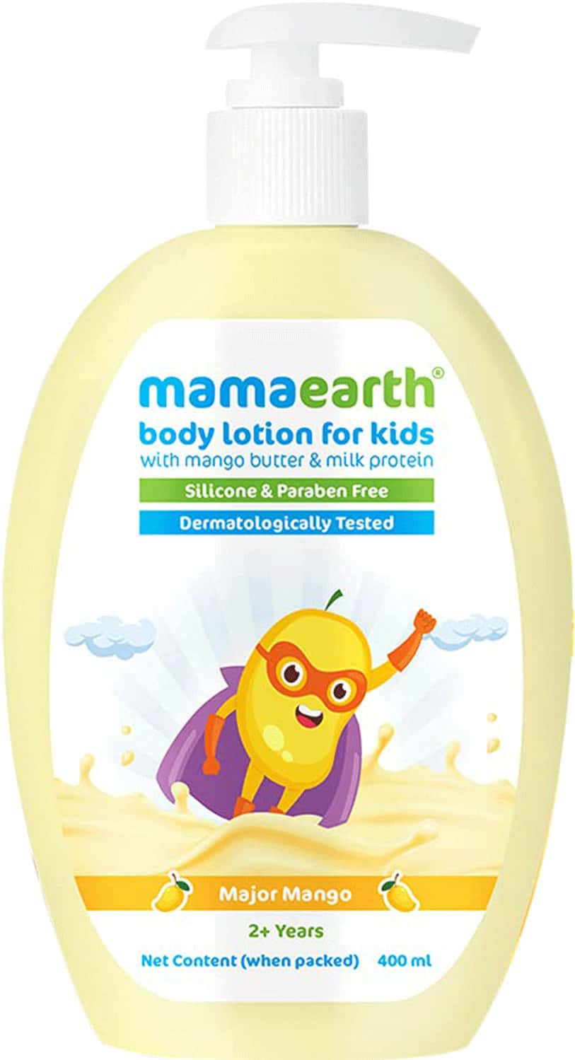 Mamaearth Major Mango Body Lotion & Cream For Kids With Mango Butter & Milk Protein - 400 Ml