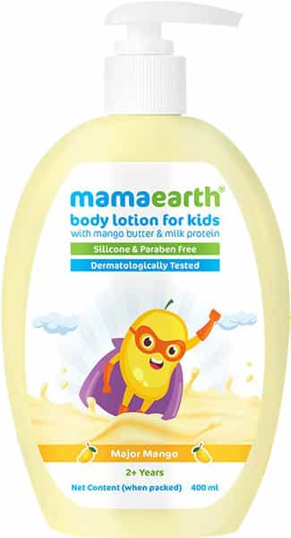 Mamaearth Major Mango Body Lotion & Cream For Kids With Mango Butter & Milk Protein - 400 Ml