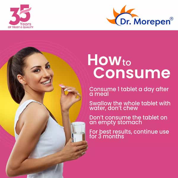 Dr. Morepen Marine Collagen Chocolate Protein Powder 250Gm & Biotin + Advanced 60 Tablet | Combo