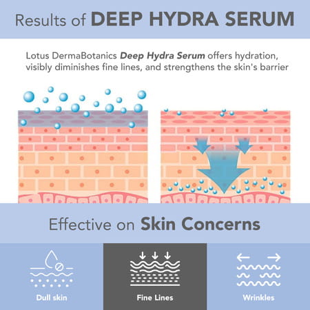 Lotus Dermabotanics Peptide + Papaya Extract Deep Hydra Serum | Ph 5.5 Normal To Combination | 28ml
