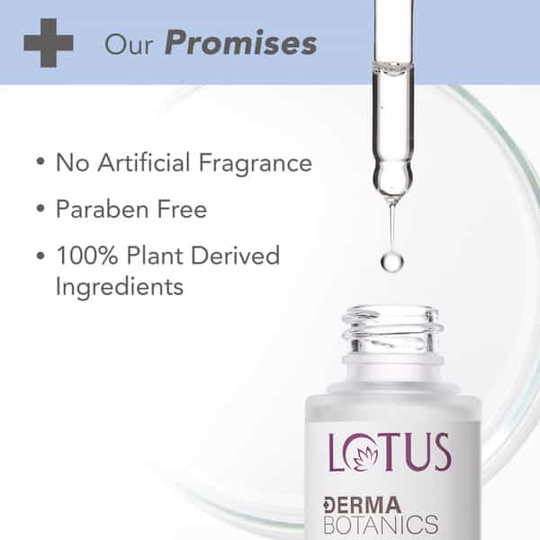 Lotus Dermabotanics Peptide + Papaya Extract Deep Hydra Serum | Ph 5.5 Normal To Combination | 28Ml