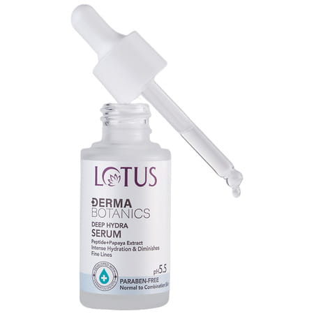 Lotus Dermabotanics Peptide + Papaya Extract Deep Hydra Serum | Ph 5.5 Normal To Combination | 28ml