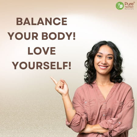 Pure Nutrition Pcos Balance Tablets For Women | 40:1 Ratio Of Myo & D Chiro Inositol - 60 Veg Tabs