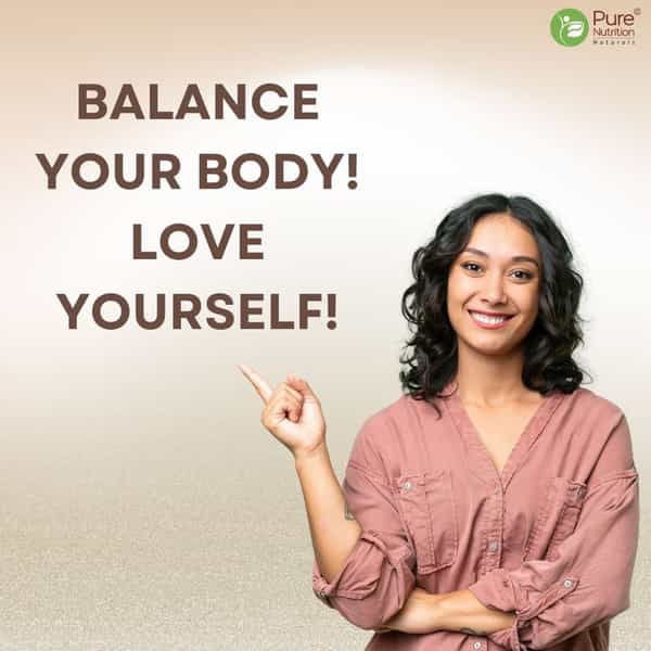 Pure Nutrition Pcos Balance Tablets For Women | 40:1 Ratio Of Myo & D Chiro Inositol - 60 Veg Tabs