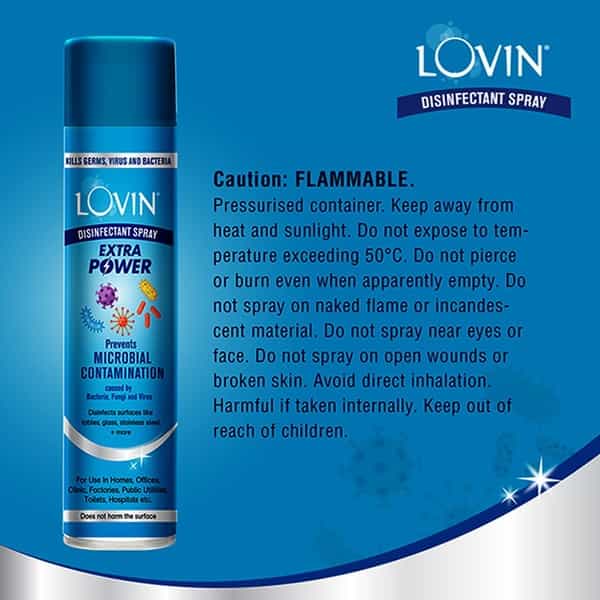 Lovin Active Disinfectant Spray Bottle Of 40 Gm