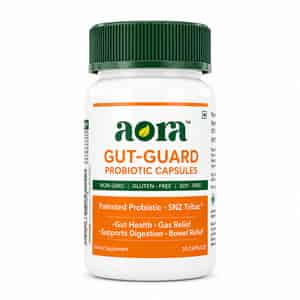 Aora Gut-guard Probiotic Capsules|snz Tribac Multi-strain Probiotics With Fos Prebiotics|30 Capsules