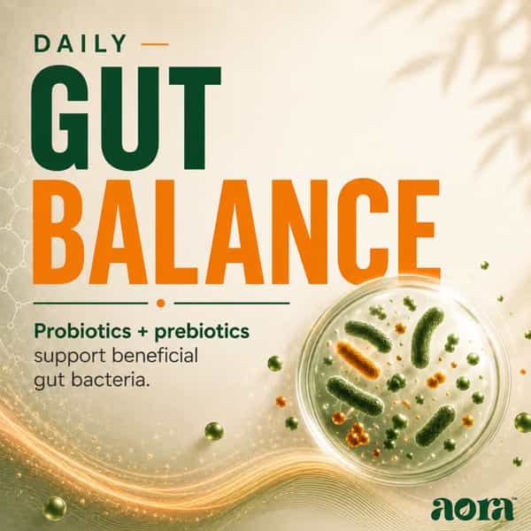 Aora Gut-Guard Probiotic Capsules|Snz Tribac Multi-Strain Probiotics With Fos Prebiotics|30 Capsules