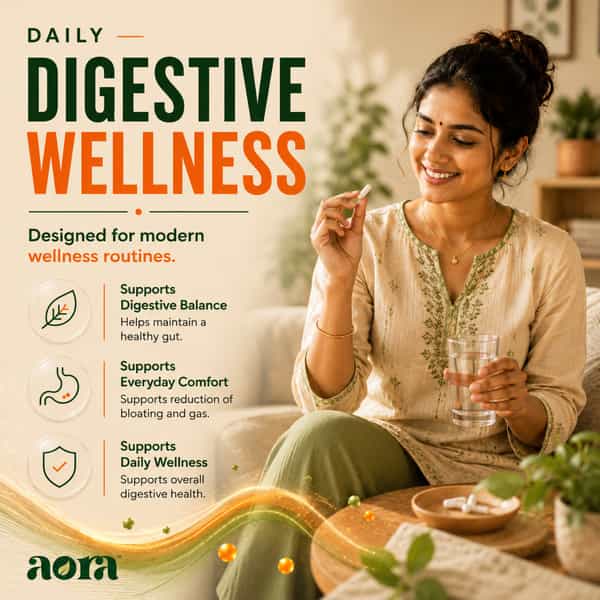 Aora Gut-Guard Probiotic Capsules|Snz Tribac Multi-Strain Probiotics With Fos Prebiotics|30 Capsules