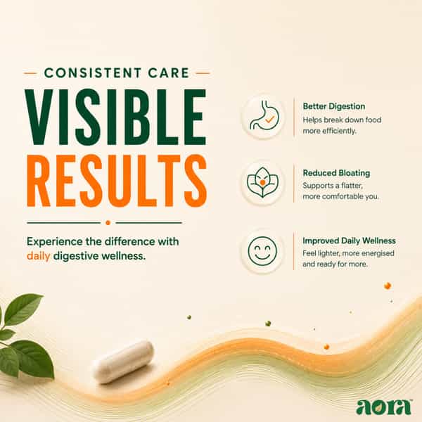 Aora Gut-Guard Probiotic Capsules|Snz Tribac Multi-Strain Probiotics With Fos Prebiotics|30 Capsules