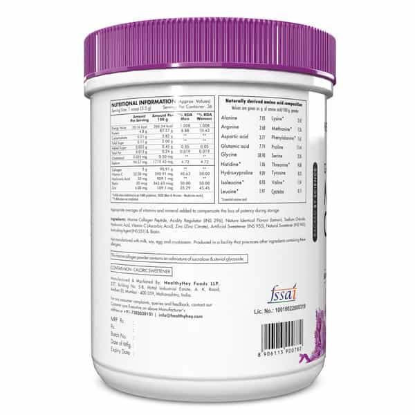 Healthyhey Nutrition Hydrolysed Fish Collagen Powder 200G Lemon