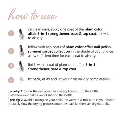 Plum Color Affair Nail Polish Summer Sorbet Collection Litchi 11 Ml