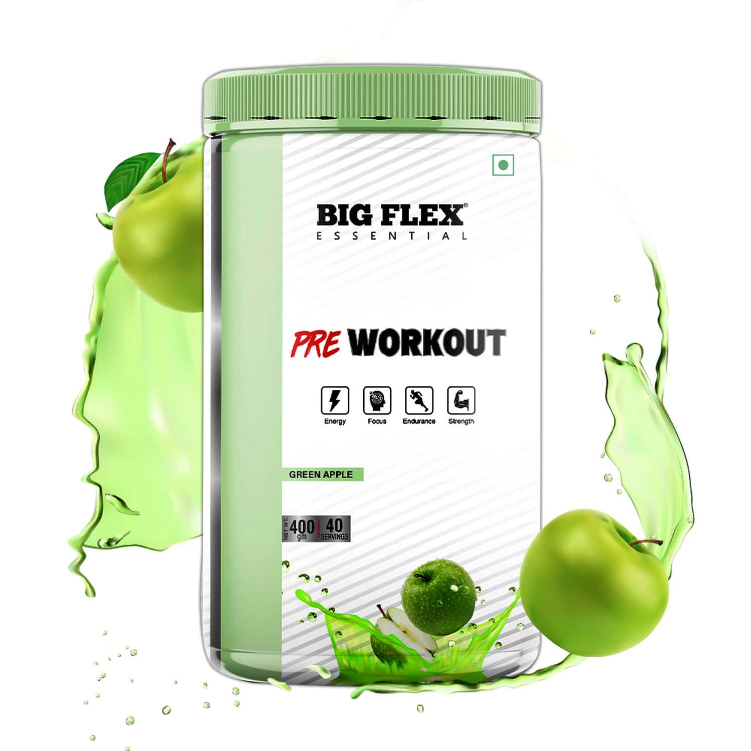 Buy ONELIFE PREWORKOUT 200GM GREEN APPLE FLAVOUR Online & Get Upto