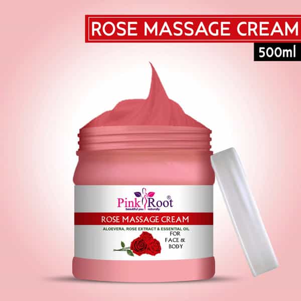 Pink Root Rose Massage Face & Body Cream 500Ml