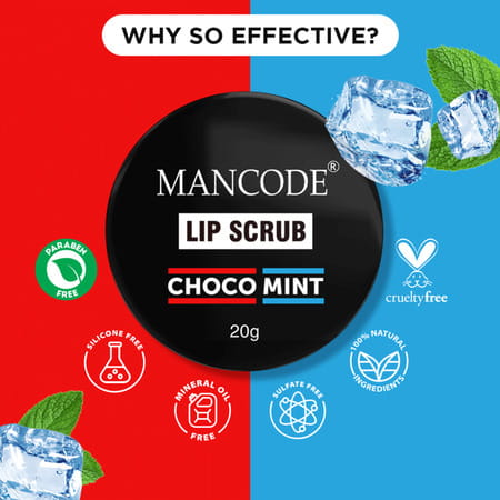 Mancode Choco Mint Lip Scrub 20gm