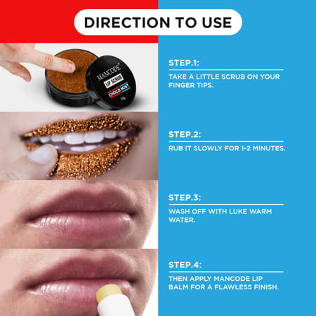 Mancode Choco Mint Lip Scrub 20gm