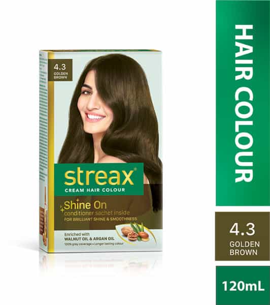 Streax Hair Colour - Golden Brown (70Gm+50Ml)