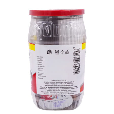 Strepsils Ginger And Lemon Flavour Jar 120 + 8 Free Lozenges