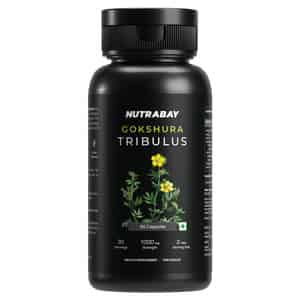 Nutrabay Wellness Tribulus Terrestries (gokshura) - 1000mg 60 Veg Capsules