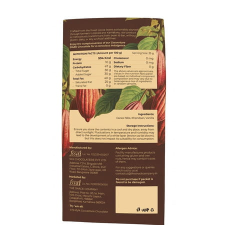 The Snack Company 70% Couverture Dark Chocolate