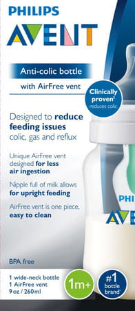 Philips Avent Anti-Colic Bottle With Airfree Vent 9oz 1pk Scf403/14