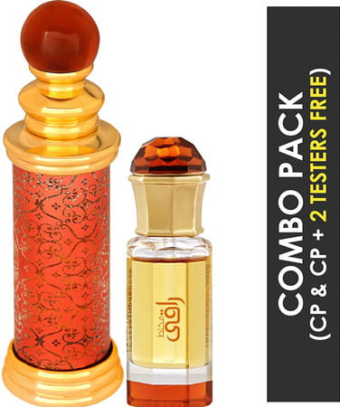 Ajmal Classic Oud Cp Oil Oudh 10Ml For Unisex And Mukhallat Raaqi Cp Attar 10Ml For Unisex