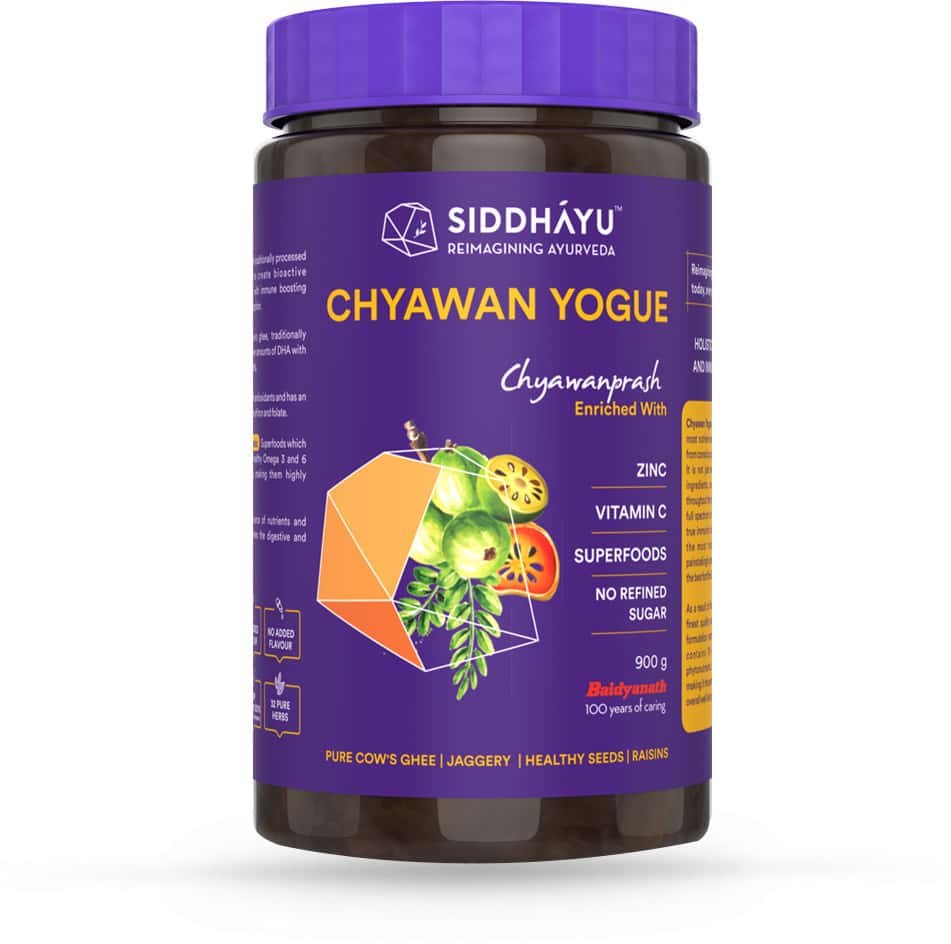 Siddhayu Chyawan Yogue (By Baidyanath) Sugar Free Chyawanprash Immunity Booster | Zinc | Amla 900gm