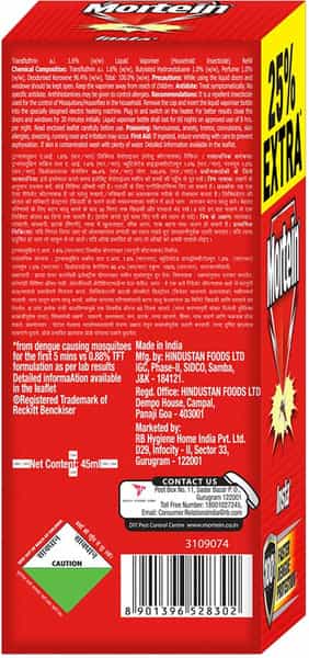 Mortein Insta Refill - 35Ml + 25% Extra