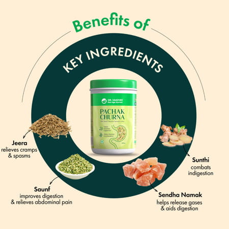 Dr. Vaidya'S Pachak Churna| Ayurvedic Digestive Support - 400g | Expert-Formulated Solution