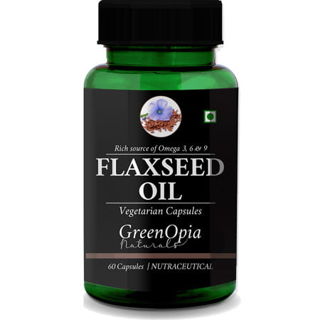Greenopia Flaxseed Oil 60 Liquid Filled Vegetarian Capsules