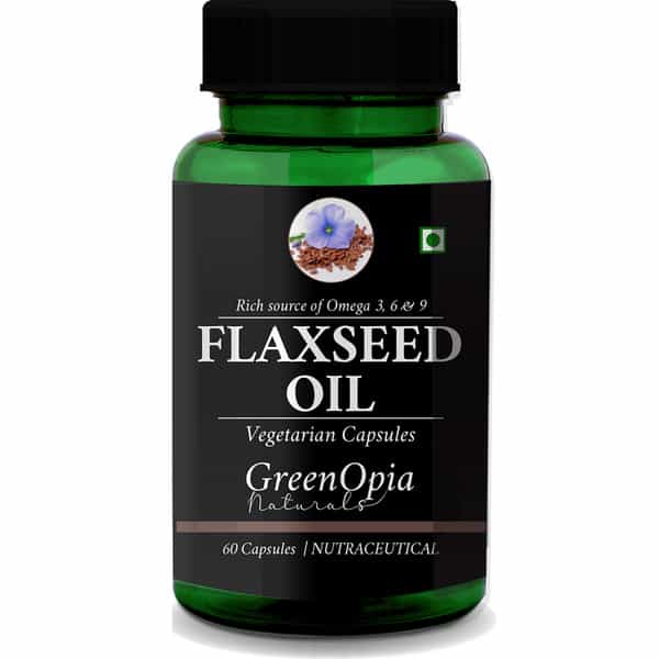 Greenopia Flaxseed Oil 60 Liquid Filled Vegetarian Capsules