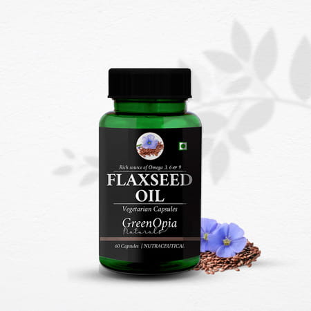 Greenopia Flaxseed Oil 60 Liquid Filled Vegetarian Capsules