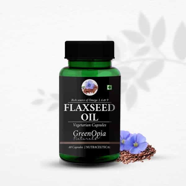 Greenopia Flaxseed Oil 60 Liquid Filled Vegetarian Capsules