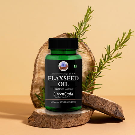 Greenopia Flaxseed Oil 60 Liquid Filled Vegetarian Capsules