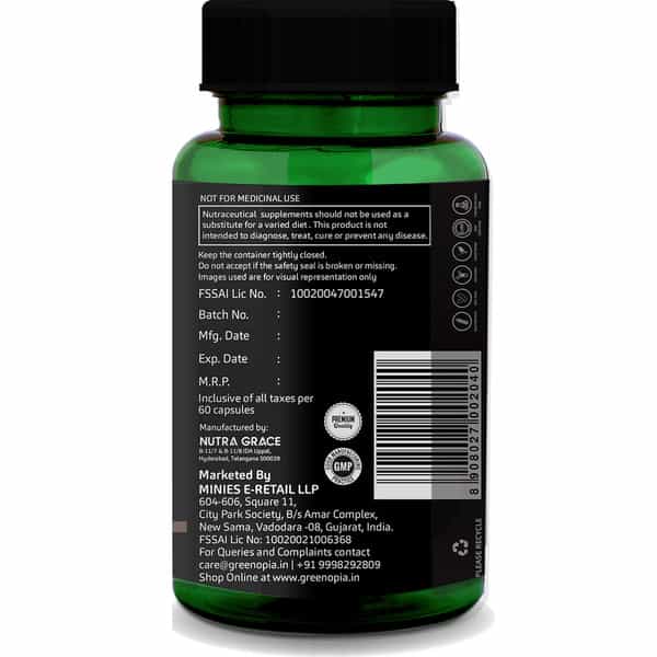 Greenopia Flaxseed Oil 60 Liquid Filled Vegetarian Capsules