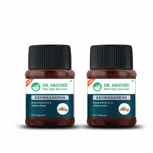 Dr. Vaidya's Ashwagandha -30 Capsules - Pack Of 2