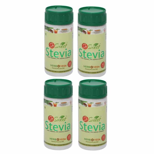 So Sweet Stevia Powder100 Gm Sugar Free Zero Calorie Sweetener ( Pack Of 4)